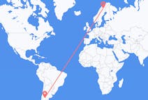 Flights from Neuquén, Argentina to Kiruna, Sweden