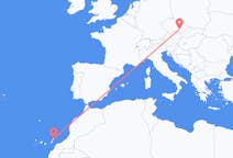 Vluchten van Brno, Tsjechië naar Lanzarote, Spanje