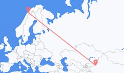 Flyg från Aksu City, Kina till Narvik, Norge