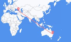 เที่ยวบิน จาก อาร์มิเดล, ออสเตรเลีย ไปยัง แทรปซอน, ตุรกี