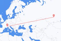Flights from Krasnoyarsk, Russia to Turin, Italy