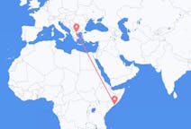 Flights from Mogadishu to Thessaloniki