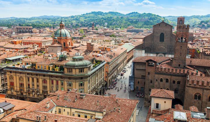 Medieval and Renaissance buildings and structures feature in Bologna, Italy