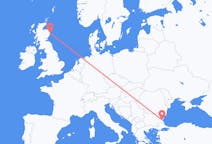Flights from Burgas, Bulgaria to Aberdeen, the United Kingdom