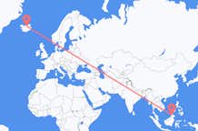 Flyrejser fra Kota Kinabalu, Malaysia til Akureyri, Island