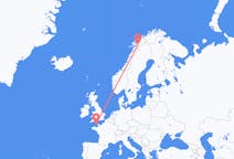Flyrejser fra Sankt Peter Port, Guernsey til Narvik, Norge