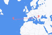 Flights from Flores Island, Portugal to Sofia, Bulgaria
