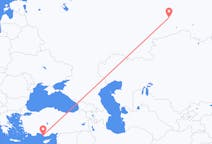 Flights from Tyumen, Russia to Gazipaşa, Turkey