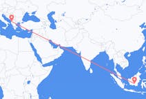 出发地 印度尼西亚出发地 帕朗卡拉亚目的地 阿尔巴尼亚地拉那的航班