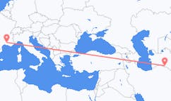 Flug frá Ashgabat, Túrkmenistan til Avignon, Frakklandi