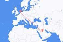 Vluchten van Al Qasim, Saoedi-Arabië naar Amsterdam, Nederland