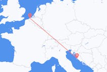 Flights from Zadar in Croatia to Ostend in Belgium