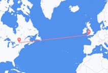 Flyg från Ottawa, Kanada till Exeter, England