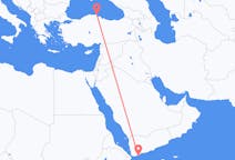 出发地 也门出发地 亞丁目的地 土耳其锡诺普的航班