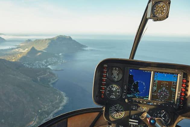 Privé helikoptertransfer van Santorini naar Mykonos