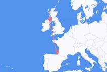 Vluchten van San Sebastián, Spanje naar Belfast, Noord-Ierland