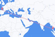 Voli dalla provincia di Surat Thani, Thailandia to Santander, Spagna