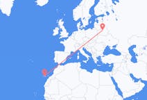 Flug frá Minsk, Hvíta-Rússlandi til Tenerife, Spáni