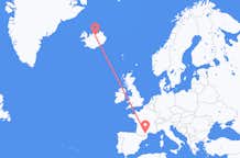 Flights from from Carcassonne to Akureyri