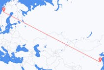 Flights from Nanjing, China to Hemavan, Sweden