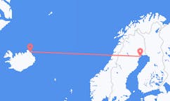 Flyrejser fra Thorshofn, Island til Lulea, Sverige