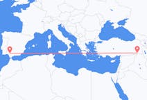 出发地 土耳其出发地 舍爾納克目的地 西班牙塞维利亚的航班