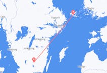 出发地 奥兰群岛出发地 玛丽港目的地 瑞典韦克舍的航班