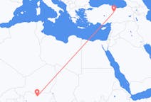 Flyreiser fra Kano, Nigeria til Sivas, Tyrkia