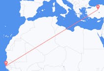 Flyreiser fra Banjul, til Ankara