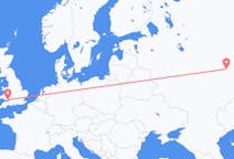 Flyg från Kazan, Ryssland till Cardiff, Wales