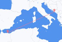 Vluchten van Dubrovnik naar Melilla