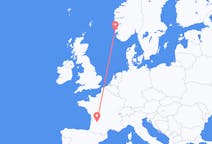 出发地 挪威出发地 海宁格松目的地 法国贝尔热拉克的航班