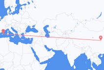 出发地 中国从西安出发目的地 西班牙Mahon的航班