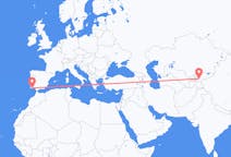 Vluchten van Osj, Kirgizië naar Faro, Napoli, Portugal
