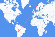 Flyrejser fra Sucre, Bolivia til Molde, Norge