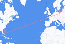 Flyrejser fra Marsh Havn, Bahamas til Poznań, Polen