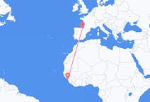 기니 코나크리에서 출발해 스페인 비토리아-가스테이즈에게(으)로 가는 항공편