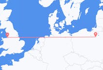 Flyreiser fra Liverpool, England til Szymany, Szczytno fylke, Polen