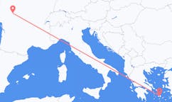 Vols depuis la ville de Tours vers la ville de Naxos