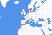 Flights from Essaouira, Morocco to Halmstad, Sweden