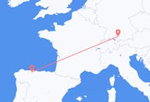 Flyreiser fra Asturias, Spania til Memmingen, Tyskland