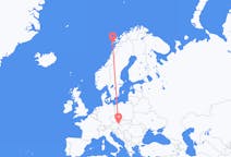 Loty z Leknes, Norwegia z Wiedeń, Austria