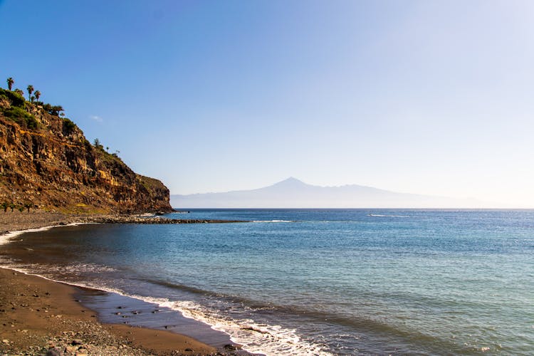 Photo of beach of San Sebastian de la Gomera, Canary Islands, Spain.