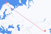 Flyg från Xi'an, Kina till Alta, Norge