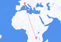 出发地 赞比亚恩多拉目的地 法国尼斯的航班