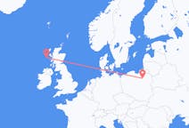 Flights from Szymany, Szczytno County, Poland to Barra, the United Kingdom