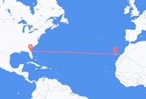 Flyreiser fra Jacksonville, USA til Tenerife, Spania