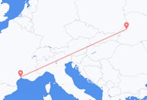 Flights from Lviv, Ukraine to Montpellier, France