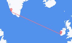 Vluchten van Graafschap Kerry, Ierland naar Paamiut, Groenland