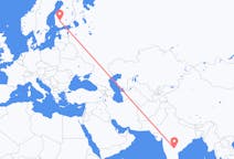 Flyrejser fra Hyderabad (Pakistan), Indien til Tampere, Finland